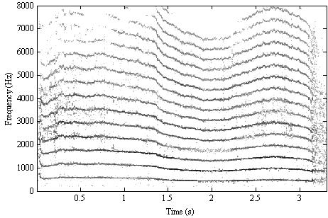 time-frequency plot of meow